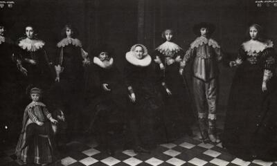 D. Santvoort, Burgemeester Dirk Basz Jacobs van Amsterdam met zijn gezin in 1635