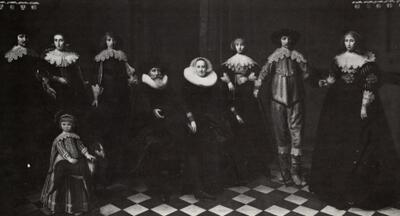 D. Santvoort, Burgemeester Dirk Basz Jacobs van Amsterdam met zijn gezin in 1635
