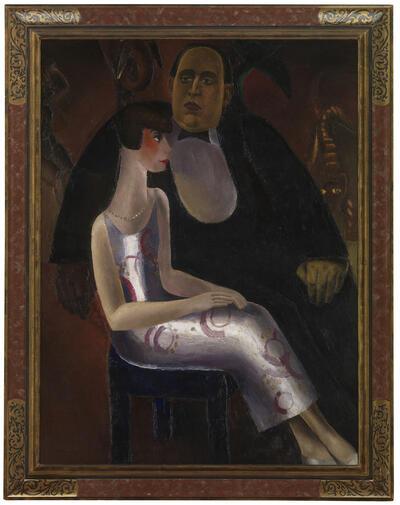 Frits Van den Berghe, Dubbelportret van Paul-Gustave Van Hecke en zijn vrouw Norine De Schrijver Dubbelportret Topstukkenlijst