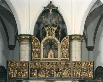 Toegeschreven aan Jan van Wavere, Retabel van Sint-Dimpna, religieus erfgoed
