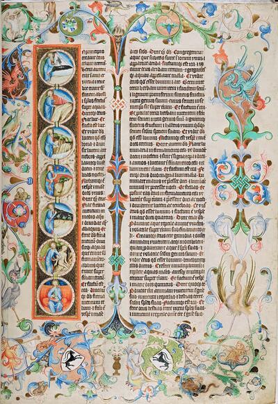 Wenceslasbijbel, vol. I,  genesis, 1403. Museum Plantin-Moretus, Antwerpen