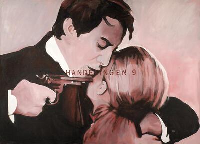 Johan Clarysse, Zonder titel (Handelingen 9), 2005, acryl op doek, 140 x 180 cm