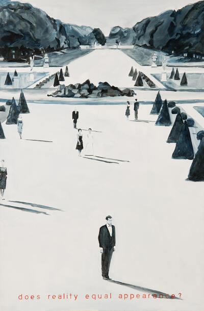 Johan Clarysse, Zonder titel (does reality equal appearance?), 2007, acryl op doek, 