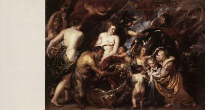 Allegorie van oorlog en vrede 1626-30 olieverf op doek, Rubens,