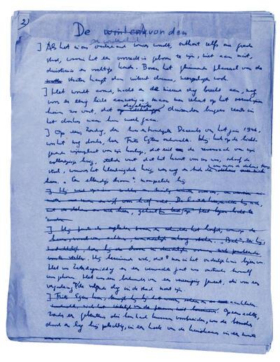 Het originele manuscript van 'de Avonden', Gerard Reve