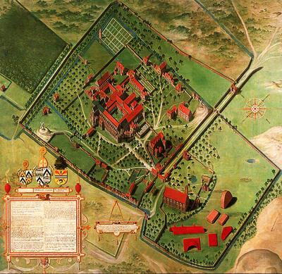 Pieter Pourbus, 1524-1584, Plan van de Duinenabdij, 1580