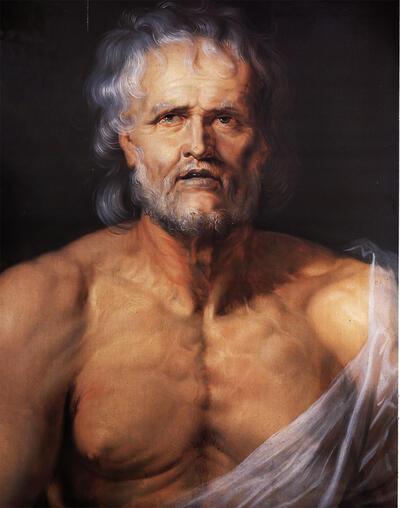 Pieter Paul Rubens (Siegen, 1577 - Antwerpen, 1640) De stervende Seneca. Plantijn Moretus