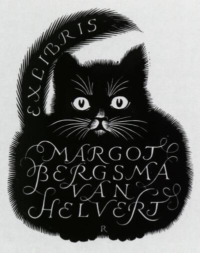 Pam Rueter (NL, 1906), Exlibris Margot Bergsma, van Helvert