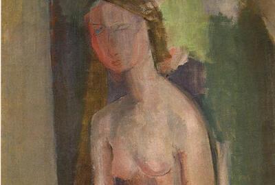 Hippolyte Daeye (1873-1952), Naakt, Olieverfschildering op doek