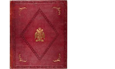 Marokijnleren band met het wapen van George Spencer Churchill (1766-1840), Hans Bol