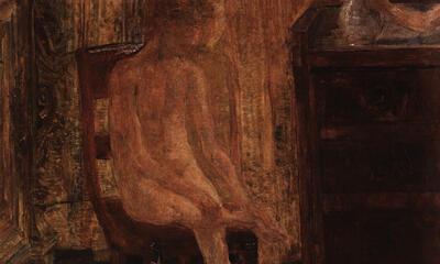 James Ensor, Kinderen aan het ochtendtoilet, 1886, olieverf op doek,