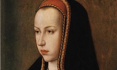 Portret van Margareta van Oostenrijk als prinses, Zuidelijke Nederlanden, omstreeks 1490