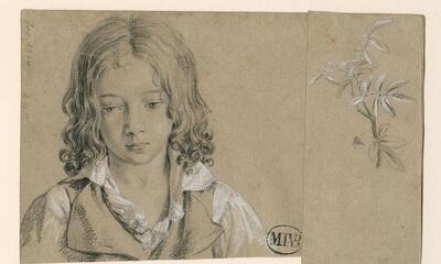 Mattheus van Bree (1773-1839), Portret van een jongetje, prentenkabinet,