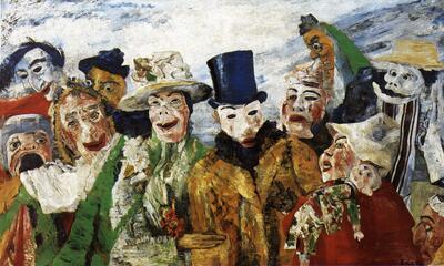 James Ensor, De intrige, expressionisme