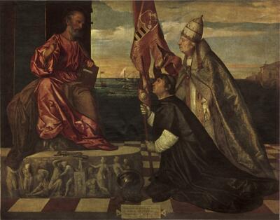 Titiaan Vecellio, Jacopo Pesaro door paus Alexander VI aan de H. Petrus voorgesteld