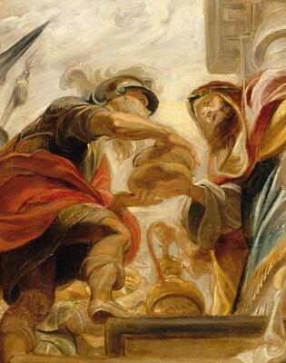 Peter Paul Rubens (1577-1640), Abraham en Melchizedek