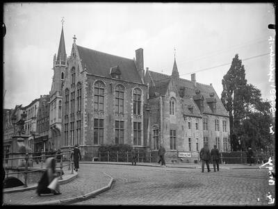 Collectie, Perez de Malvenda,  Wollestraat, Brugge, september 1917, zilvergelatine op glas, 
