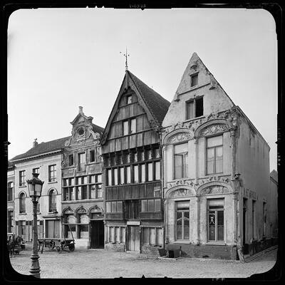 Collectie, Theodor von Lüpke, Burgerhuizen, Haverwerf, Mechelen, zilvergelatine op glas, 