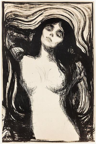 Museum De Reede, Edvard Munch, Madonna, 1895-1902, litho Museum De Reede, Antwerpen