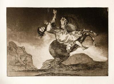 Museum De Reede, Francisco Goya, El caballo raptor, aquatint (Los Disparates) Museum De Reede, Antwerpen