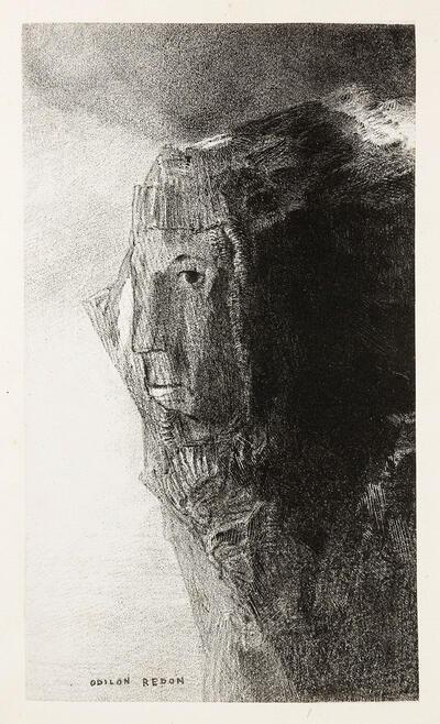 Emile Verhaeren, Odilon Redon, L’Idole, 1887, voor Verhaerens bundel Les Soirs