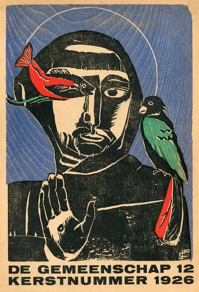 Jozef Cantré, omslag van De Gemeenschap, Kerstnummer 1926 