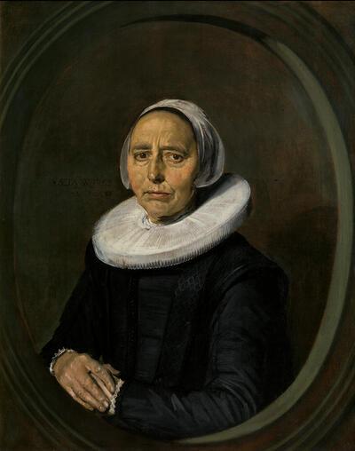 Frans Hals, Damesportret, 1640, olieverf op doek, gouden eeuw