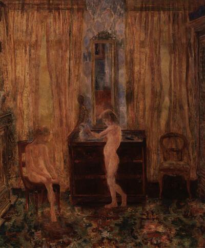 James Ensor, Kinderen aan het ochtendtoilet, 1886, olieverf op doek,