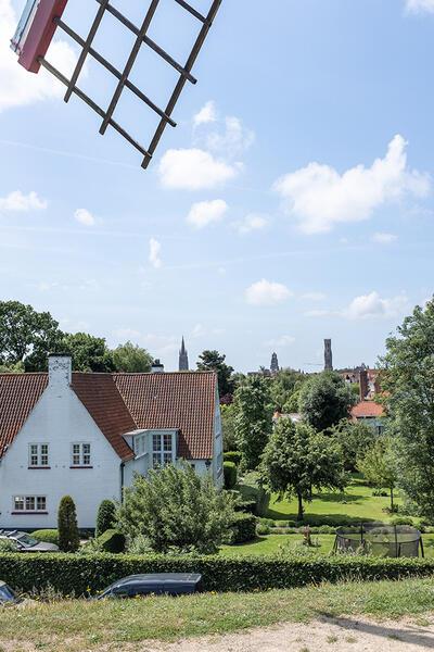 Brugge met de torens van het belfort en de Sint-Salvatorskathedraal Jan-Frans Michiels 