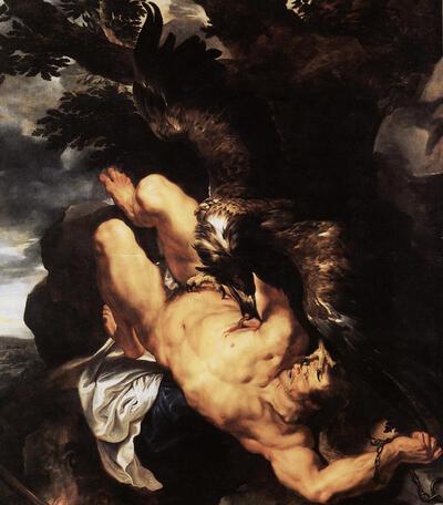 Rubens en Frans Snijders, De straf van Prometheus, ca. 1612, olieverf op doek,