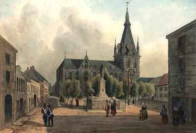 Des duivels Joseph Fussell, De Sint-Pauluskathedraal te Luik (ca. 1840-1860)
