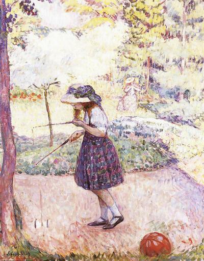 Henri Lebasque, Het diabolo-spel, 1907. Olieverf op doek