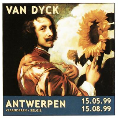Antoon van Dijck, "Zelfportret met zonnebloem" (ca. 1635-36), Collection of the Duke of  Westmînster, Londen.