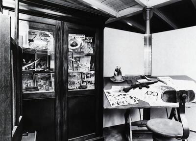 E.P. Jacobs' werkkamer, Beeldverhaal