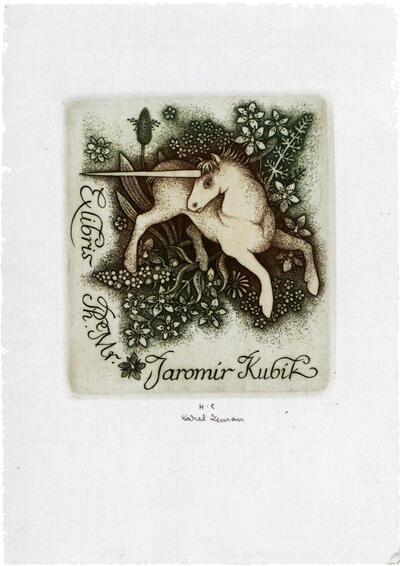 Karel Zeman (CS, 1949), Exlibris Ph. Mr. Jaromir Kubik