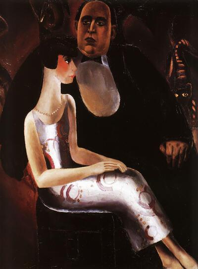 Frits van den Berghe, Portret van P.G. van Hecke en Norine, expressionisme