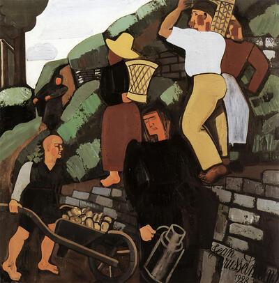 Jean Brusselmans, Boeren, expressionisme