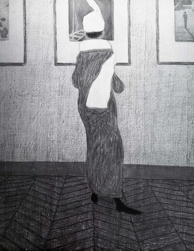 Spilliaert Leon (1881-1946), Dame in expositie. PMMK Oostende