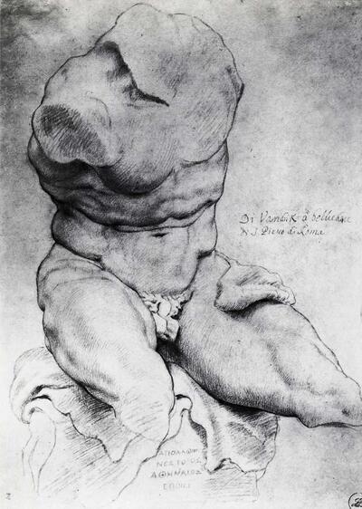 Pieter Paul Rubens (1577-1640), De torso van de Belvedere, Rubenshuis