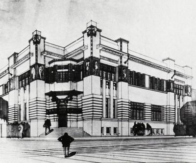 Antonio Sant'Elia (1888-1916), Ontwerp voor de nieuwe maatschappelijke zetel van de bedienden in Como, Stoclethuis