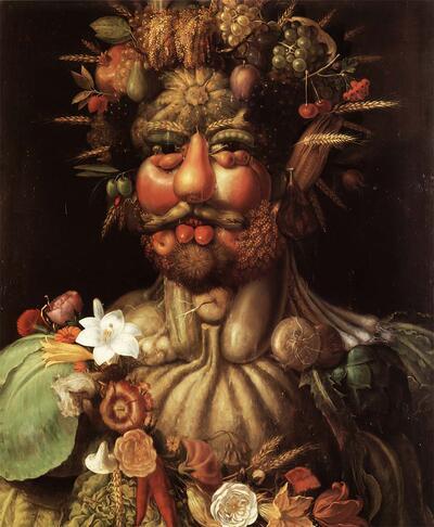 Giuseppe Arcimboldo (1527-1593), Rudolf II als Vertumnus. Habsburg