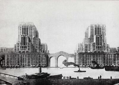 Henry van de Velde (1863-1957), Het ontwerp voor de bebouwing van de linkeroever, Antwerpen, architectuur, Interbellum