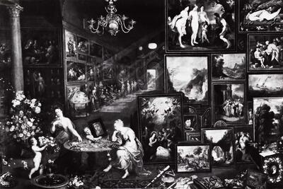 Jan Brueghel de O, Habsburgude (1568-1625) en medewerkers, Het gezicht en de reuk