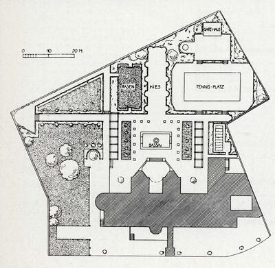 Josef Hoffmann (1870-1956), Het Stoclethuis, het algemeen aanlegplan.