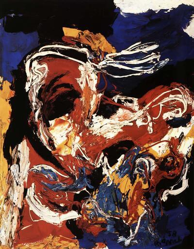 Karel Appel (1921), Vliegende man, Taal, Beeld