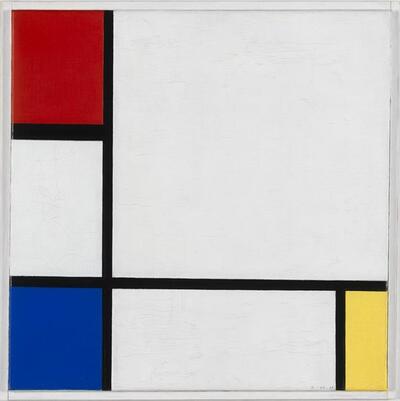 Piet Mondriaan (1872-1944), Compositie met rood, geel en blauw, Taal