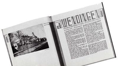Stoclethuis, Een dubbele pagina uit het tijdschrift "Wendingen", aug.-sep. 1920