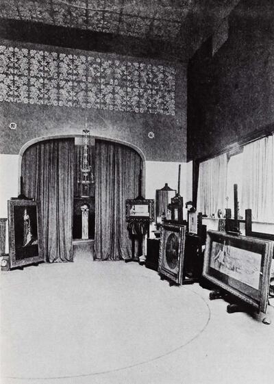 Het atelier van Fernand Khnopff (1858-1921). Architect: Edmond Pelseneer, Kunstenaarsateliers