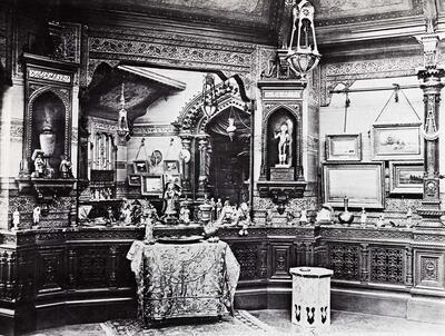 Het salonatelier van Jean-Baptiste Robie (1821-1910). Architect: Jean Baes (1848-1914). Kunstenaarsateliers