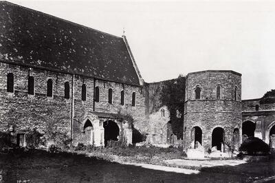 Sint-Baafsabdij, Gandastraat, Gent. Ruïnes, Monumenten